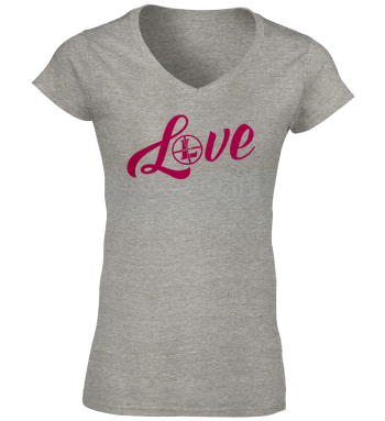 Women's SS LOVE Tee Gray Heather