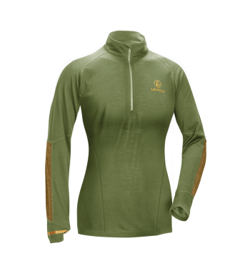 Women's Secluded Base Layer 1/2 Zip Shadow Green, S