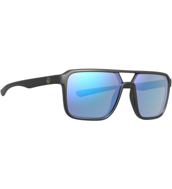 Bridger - Matte Black, Blue Mirror