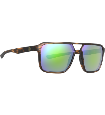 Bridger - Matte Tortoise, Emerald Mirror