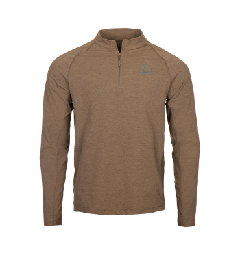 Covert Pro 1/4 Zip Shadow Brown M