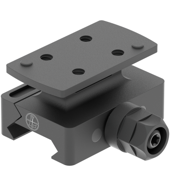 Angled view of DeltaPoint Pro AR DLOC Mount, a Quick Release mount. 