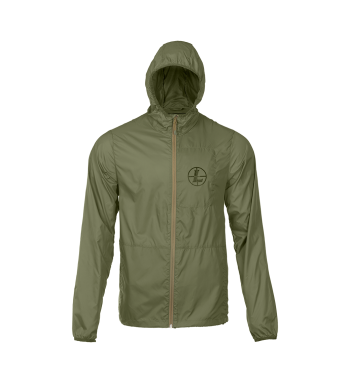 Front view of Gale Force Performance Windbreaker jacket, lightweight and water repellent. 