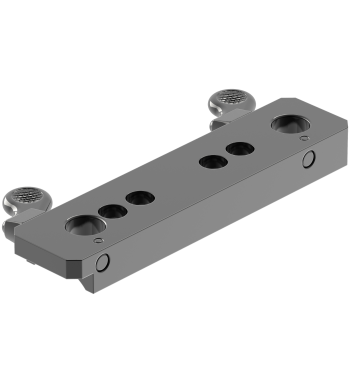 Angled view of QR T/C Contender 1-pc, a Quick Release mount. 