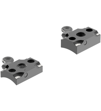 Angled view of QR Winchester 70 2-pc, a Quick Release mount. 