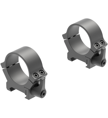 Angled view of QRW2 30mm Low Matte, a Quick Release mount. 