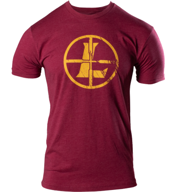 Distressed Reticle Tee  Cardinal Heather M