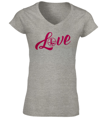 Women's SS LOVE Tee Gray Heather