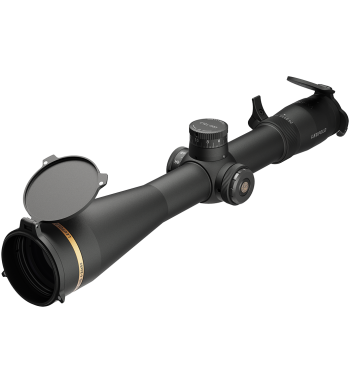 Left angle view of VX-6HD 4-24x52 CDS-TZL3 Side Focus Illum. TMOA reticle, used for long range shooting in competition or hunting.